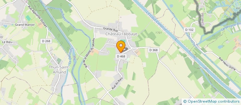 localisation de l'entreprise NATURE URBANISEE AUTOUR DE L'ESCAUT TRANSFRONTALIER  CHATEAU-L'ABBAYE