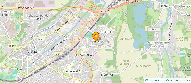 localisation de l'entreprise NATURE VERTS à DREUX