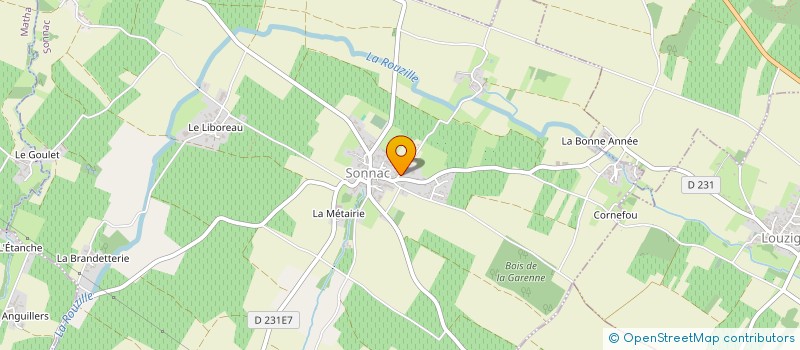 localisation de l'entreprise NATURE VIE ET SANTE  SONNAC