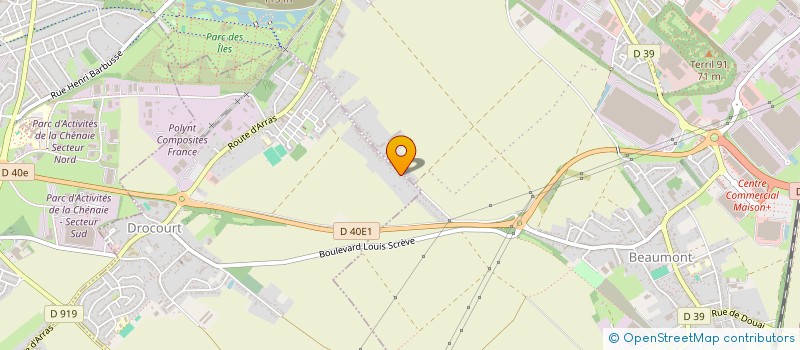 localisation de l'entreprise NATURE & VIE PAYSAGES  DROCOURT