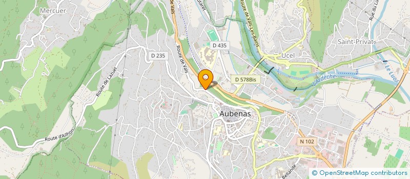 localisation de l'entreprise NATURE VIVE à AUBENAS