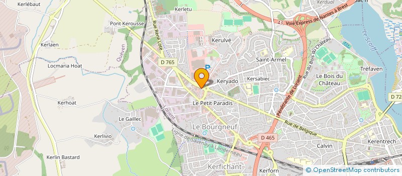 localisation de l'entreprise NATUREBIO à LORIENT