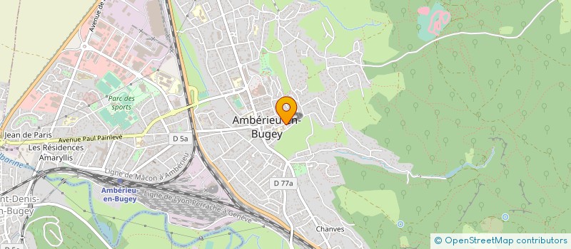 localisation de l'entreprise NATUREL MACONNERIE  AMBERIEU-EN-BUGEY