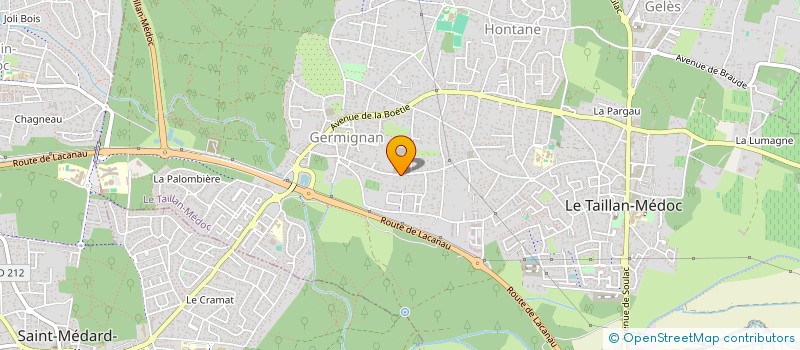 localisation de l'entreprise NATURELLEMENT ESSENTIELLE  LE TAILLAN-MEDOC