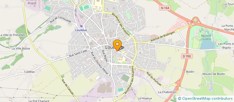 localisation de l'entreprise NATURESPORT à LOUDEAC