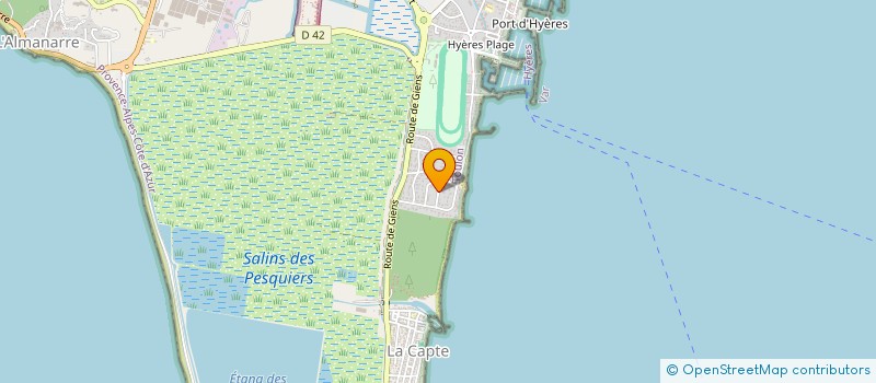 localisation de l'entreprise NATURIENCE à HYERES