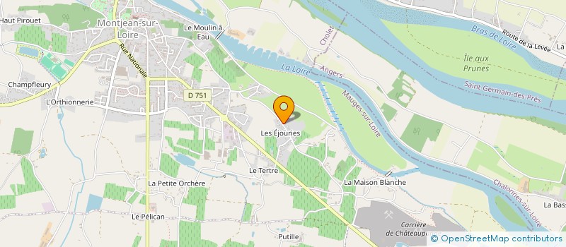 localisation de l'entreprise NATURMAT'DISTRIBUTION à MAUGES-SUR-LOIRE