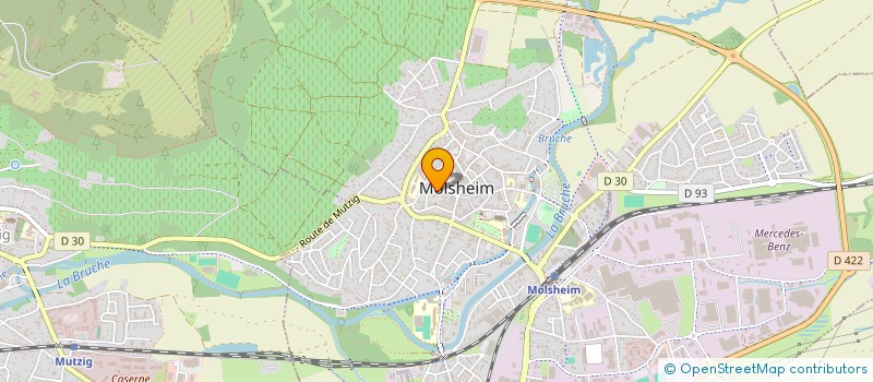 localisation de l'entreprise NATURO ENERGIE  MOLSHEIM