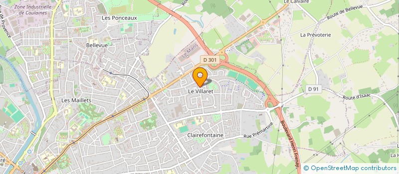 localisation de l'entreprise NATURO MANS  LE MANS