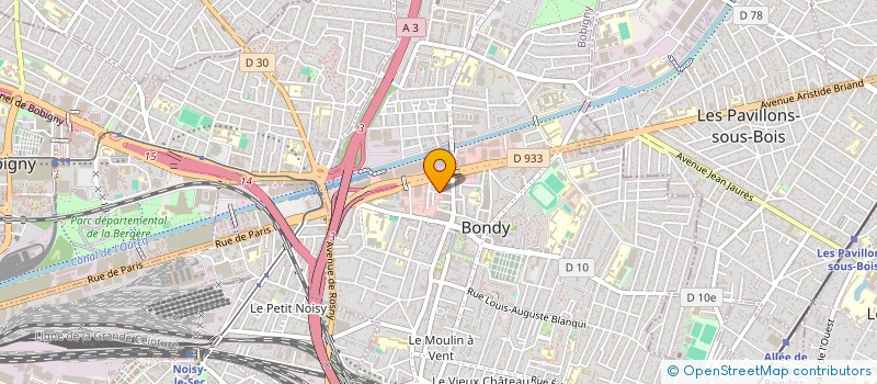 localisation de l'entreprise NATURO MASSAGE à BONDY
