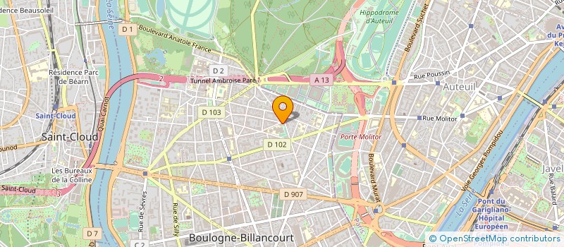 localisation de l'entreprise NATUROMARKET à BOULOGNE-BILLANCOURT