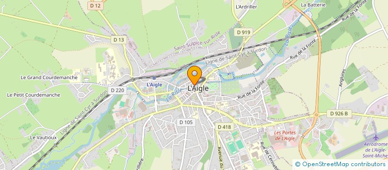 localisation de l'entreprise NATUROPATHIE ET BIENVEILLANCE à L'AIGLE