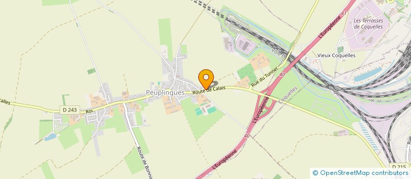 localisation de l'entreprise NATUROSOURCE COTE D'OPALE  PEUPLINGUES