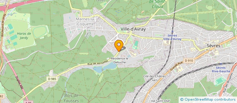 localisation de l'entreprise NATUROVET à VILLE-D'AVRAY