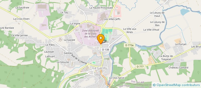 localisation de l'entreprise NATURTONIC à LA GACILLY