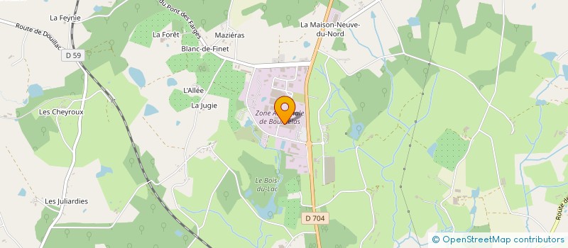 localisation de l'entreprise NATURWOOD à SAINT-YRIEIX-LA-PERCHE