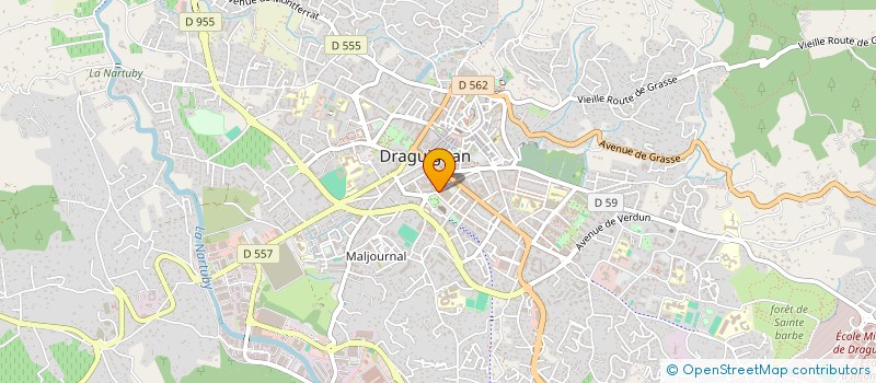 localisation de l'entreprise NATY  DRAGUIGNAN