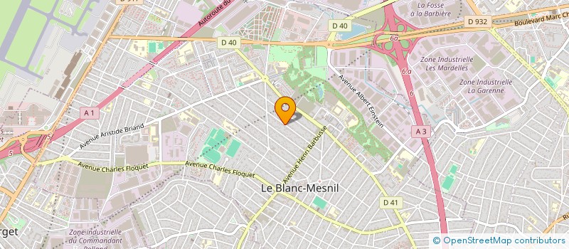 localisation de l'entreprise NATY à LE BLANC-MESNIL
