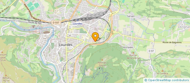 localisation de l'entreprise NAUDE ERIC  LOURDES