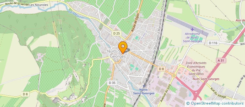 localisation de l'entreprise NAUDIN JEAN-MARC à NUITS-SAINT-GEORGES