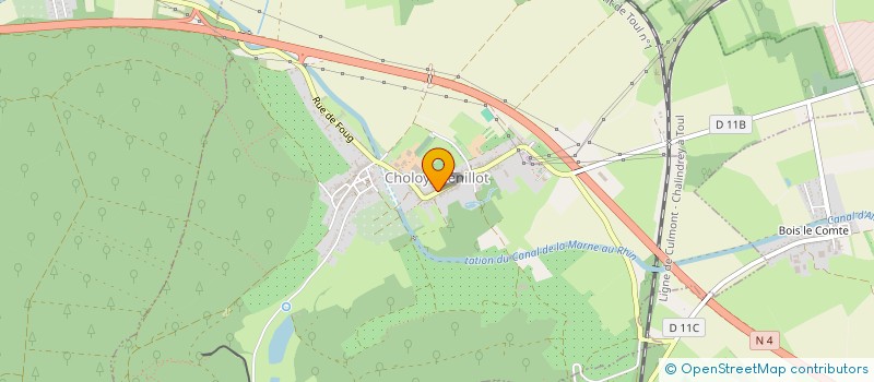 localisation de l'entreprise NAUDIN - LAGORCEIX  CHOLOY-MENILLOT