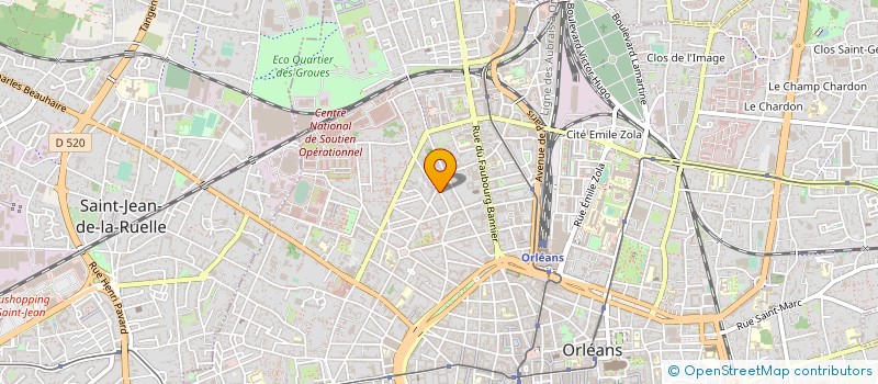 localisation de l'entreprise NAUDIN SA à ORLEANS