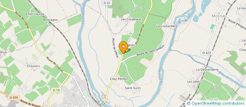 localisation de l'entreprise NAUDON PERE ET FILS à MOSNAC-SAINT-SIMEUX
