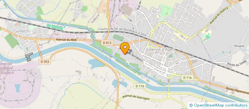 localisation de l'entreprise NAUDOU à VALENCE