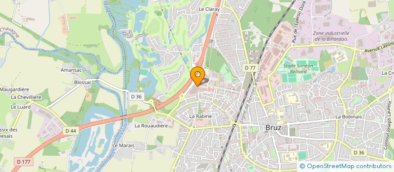 localisation de l'entreprise NAUDRA  BRUZ