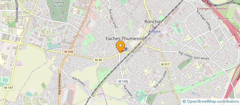 localisation de l'entreprise NAUDTS ET CIE à FACHES-THUMESNIL