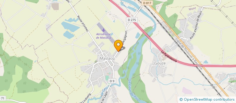 localisation de l'entreprise NAULE  MASLACQ