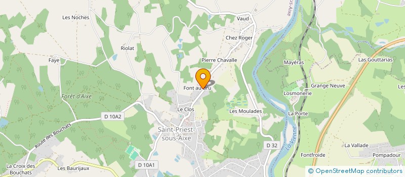 localisation de l'entreprise NAULEAU  SAINT-PRIEST-SOUS-AIXE