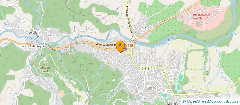 localisation de l'entreprise NAULEAU & FILS à CERET