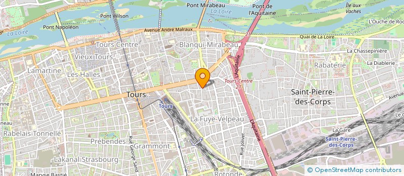 localisation de l'entreprise NAULINA  TOURS