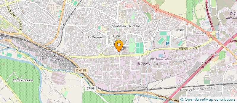 localisation de l'entreprise NAUMAC'S à BEZIERS