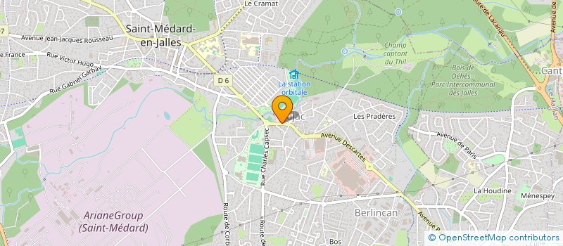 localisation de l'entreprise NAURA ET GUIMBERTEAU à SAINT-MEDARD-EN-JALLES