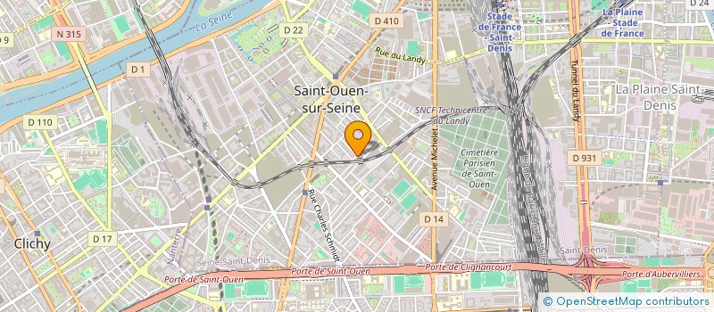localisation de l'entreprise NAUSICAA 21 à SAINT-OUEN-SUR-SEINE