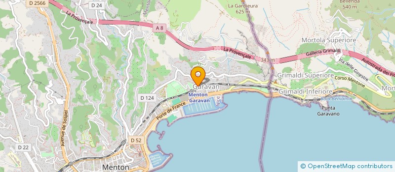 localisation de l'entreprise NAUSICAA à MENTON