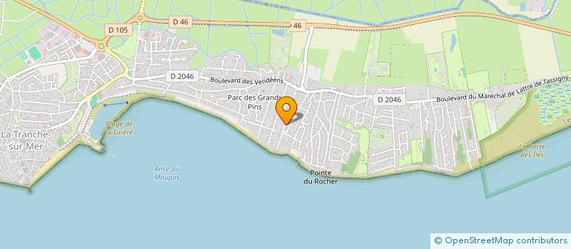 localisation de l'entreprise NAUSICAA à LA TRANCHE-SUR-MER