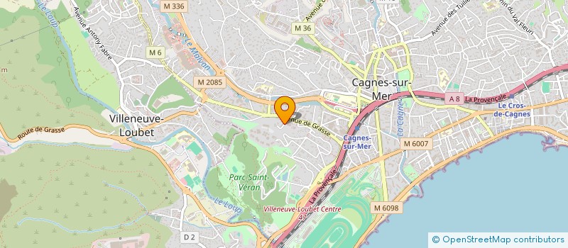localisation de l'entreprise NAUSICAA DLJ à CAGNES-SUR-MER