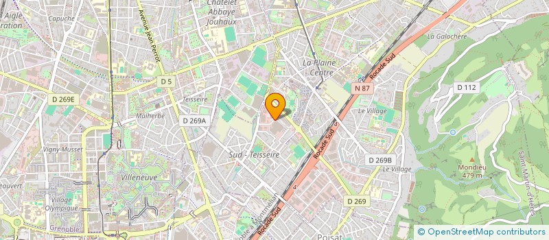 localisation de l'entreprise NAUSICAA - INSTITUT EUROPEEN D'EVALUATION ET DE PRODUITS DU SPORT ET DES LOISIRS  SAINT-MARTIN-D'HERES