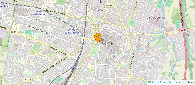 localisation de l'entreprise NAUTHIER  COLMAR