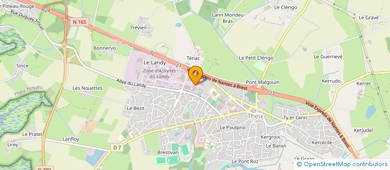 localisation de l'entreprise NAUTI PLAST  THEIX-NOYALO