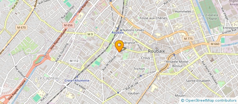 localisation de l'entreprise NAUTIC CLUB DE ROUBAIX  ROUBAIX