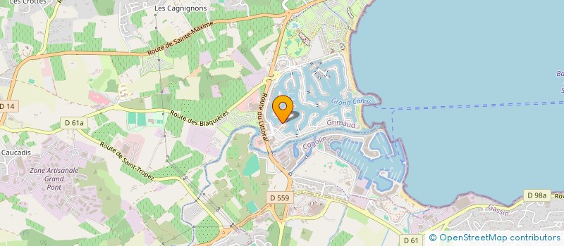 localisation de l'entreprise NAUTIC PORT GRIMAUD  GRIMAUD