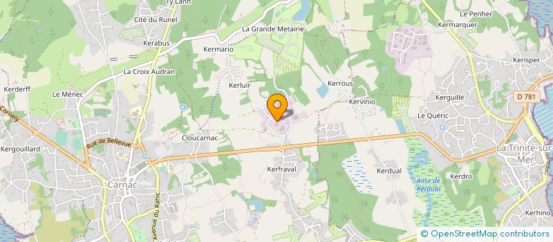 localisation de l'entreprise NAUTIC SPORT  CARNAC