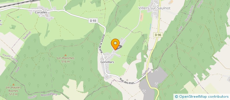 localisation de l'entreprise NAUTICANIN FRANCHE COMTE  SAULNOT