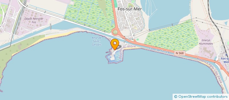 localisation de l'entreprise NAUTIFOS 13 à FOS-SUR-MER