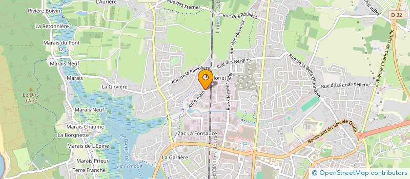 localisation de l'entreprise NAUTIK OCEAN à LES SABLES D'OLONNE