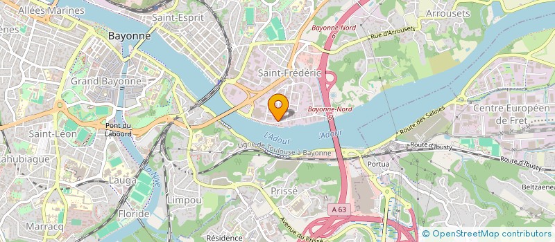 localisation de l'entreprise NAUTIKA SUD ATLANTIQUE  BAYONNE